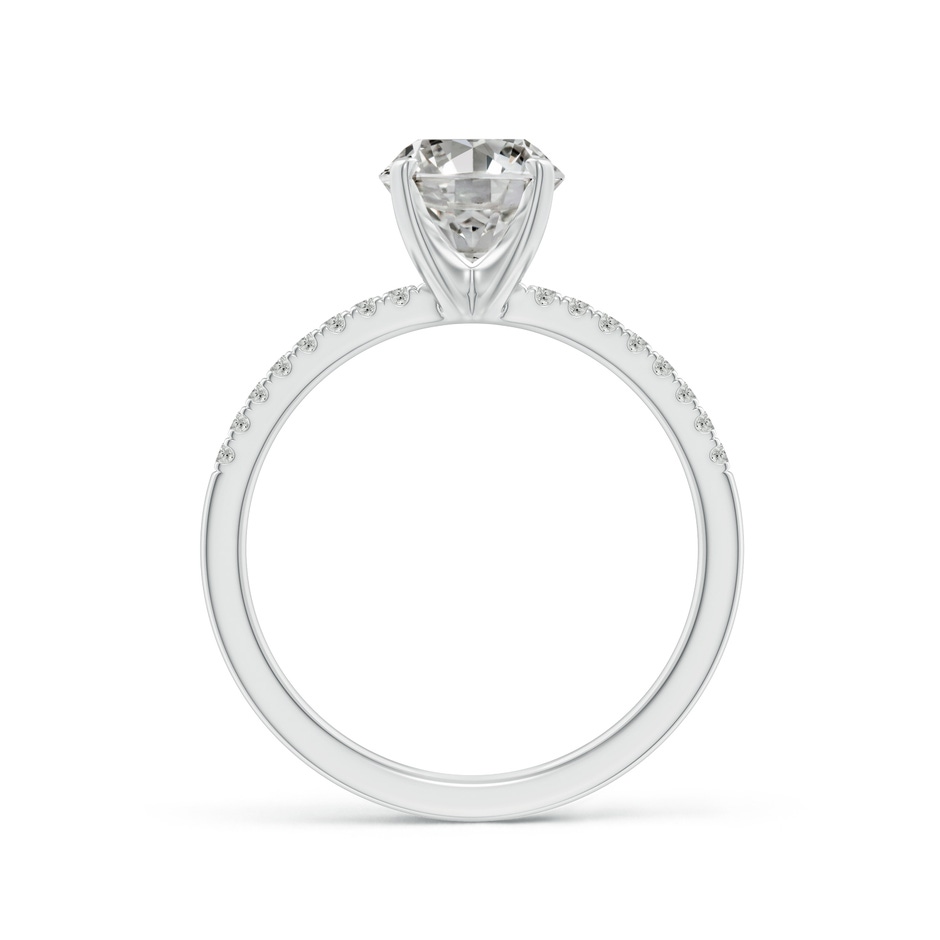 9x7mm KI3 Peg Head Oval Diamond Classic Engagement Ring in P950 Platinum side 199