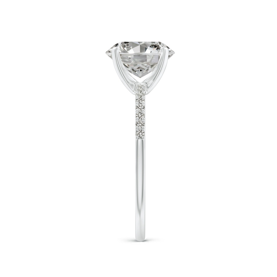 9x7mm KI3 Peg Head Oval Diamond Classic Engagement Ring in P950 Platinum side 299