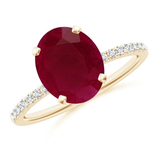 Oval A Ruby