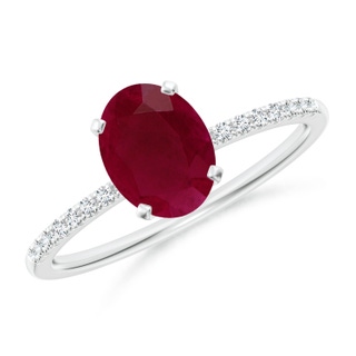 Oval A Ruby
