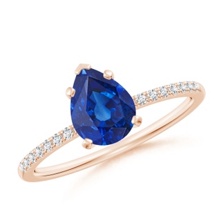 Pear AAA Blue Sapphire