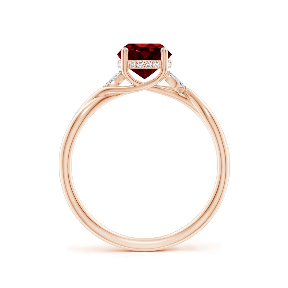 6.5mm AAAA SR4557RD-RGE-AAAA-6.5 in 18K Rose Gold side 199