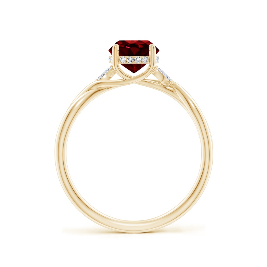 6.5mm AAAA SR4557RD-YG-AAAA-6.5 in Yellow Gold side 199