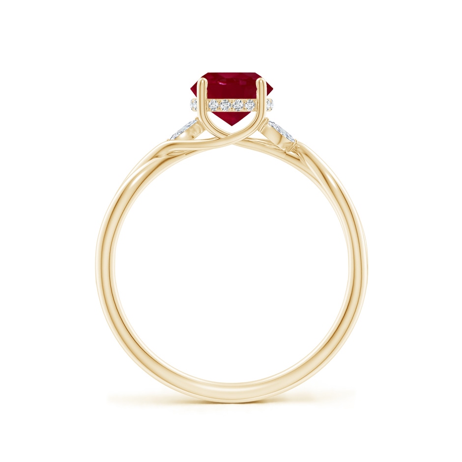6mm AA SR4557RD-YG-AA-6 in Yellow Gold side 199