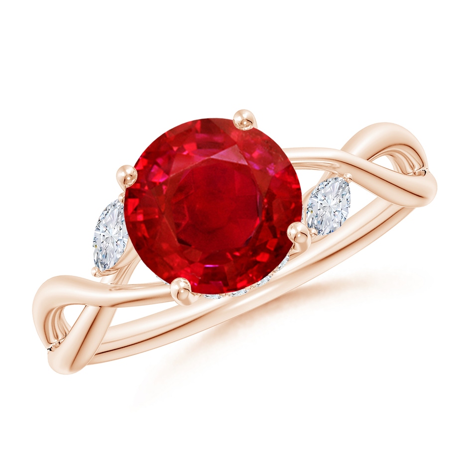 8mm AAA SR4557RD-RGE-AAA-8 in 18K Rose Gold 