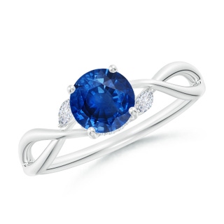 Round AAA Blue Sapphire