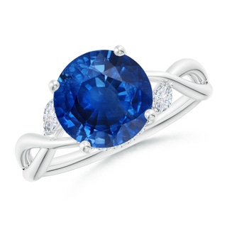 Round AAA Blue Sapphire