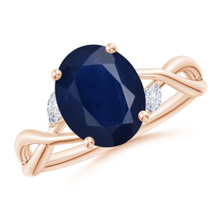 Oval A Blue Sapphire