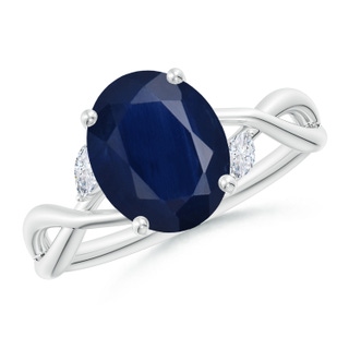 Oval A Blue Sapphire