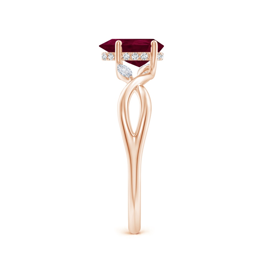 8x6mm A SR4559RD-RG-A-8x6 in Rose Gold side 299
