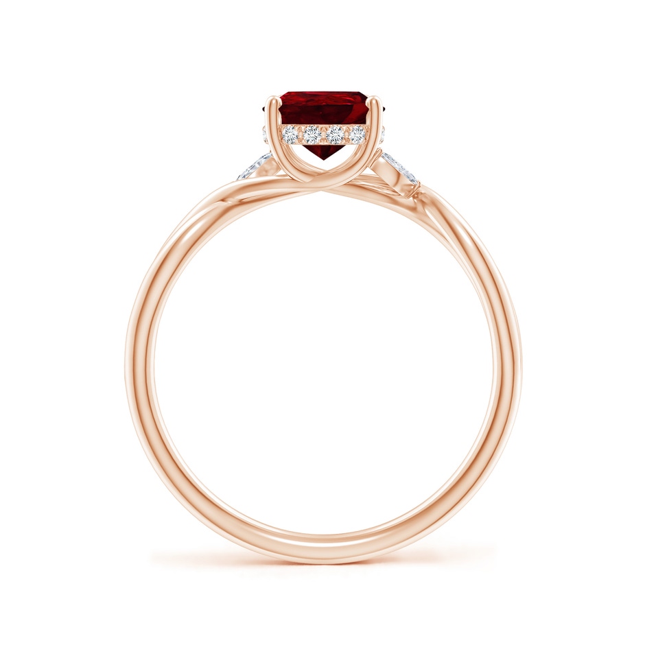 8x6mm AAAA SR4559RD-RGE-AAAA-8x6 in 18K Rose Gold side 199