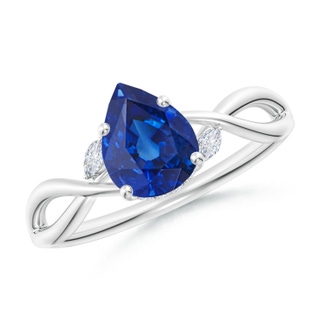 Pear AAA Blue Sapphire