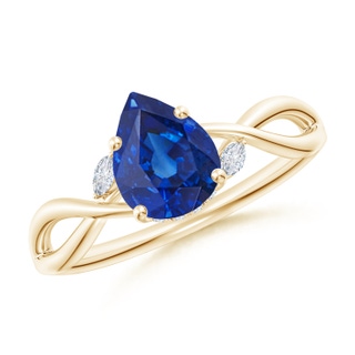 Pear AAA Blue Sapphire