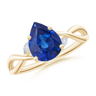 Pear AAA Blue Sapphire