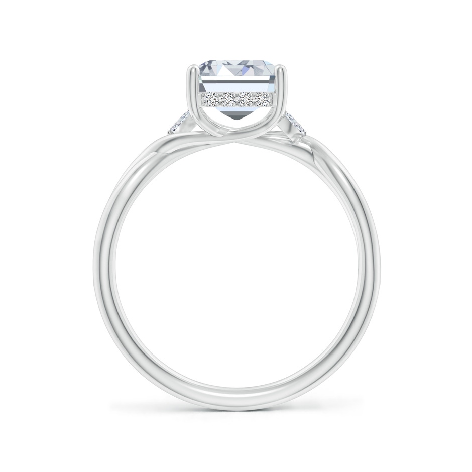 8.5x6.5mm HSI2 Nature-Inspired Emerald-Cut Diamond Hidden Halo Engagement Ring in White Gold side 199