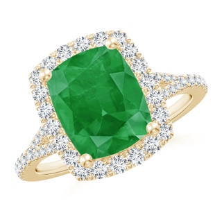 Cushion Rectangular A Emerald