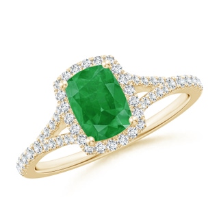 Cushion Rectangular A Emerald