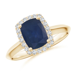 Cushion Rectangular A Blue Sapphire