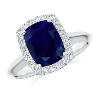 Cushion Rectangular AA Blue Sapphire