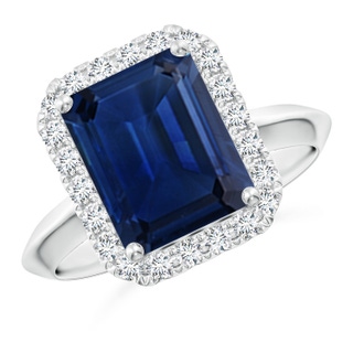 Emerald Cut AAA Blue Sapphire