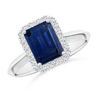 Emerald Cut AAA Blue Sapphire