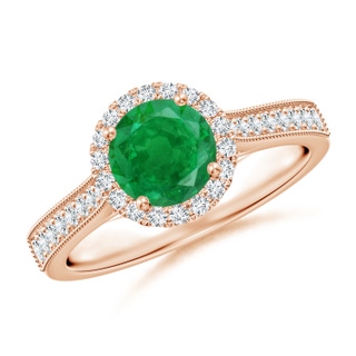 Round AA Emerald