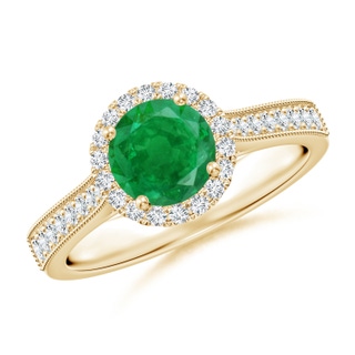 Round AA Emerald