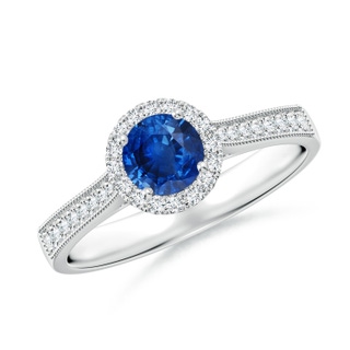 Round AAA Blue Sapphire