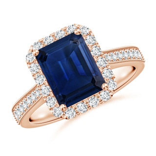Emerald Cut AAA Blue Sapphire