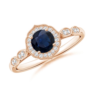 Round A Blue Sapphire