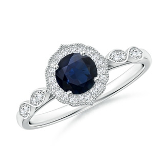 Round A Blue Sapphire