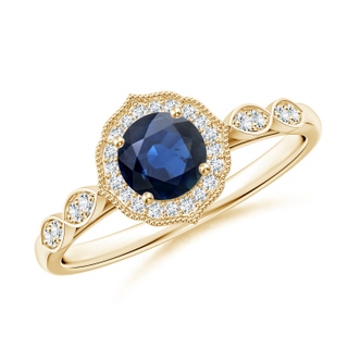 Round AA Blue Sapphire