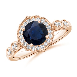 Round A Blue Sapphire