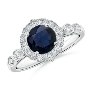 Round A Blue Sapphire