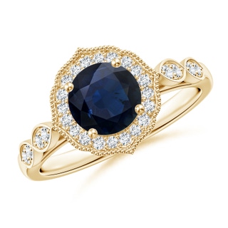 Round A Blue Sapphire
