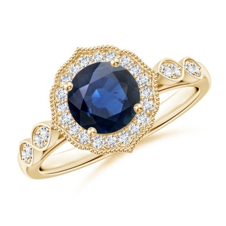 Round AA Blue Sapphire
