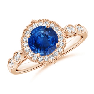 Round AAA Blue Sapphire