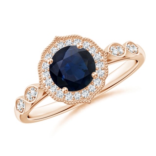 Round A Blue Sapphire