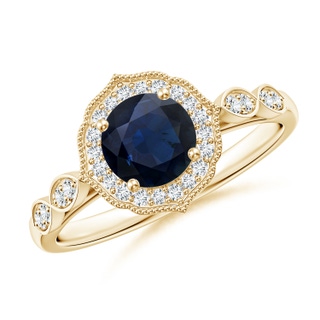 Round A Blue Sapphire