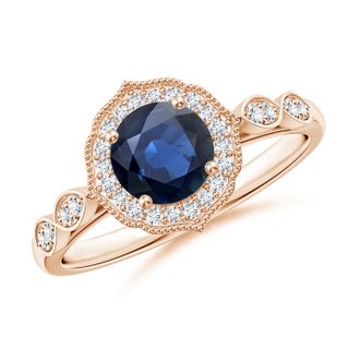 Round AA Blue Sapphire