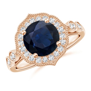 Round A Blue Sapphire