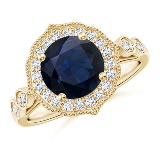 Round A Blue Sapphire