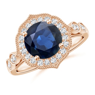 Round AA Blue Sapphire