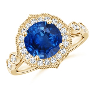 Round AAA Blue Sapphire