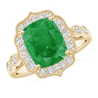 Cushion Rectangular A Emerald
