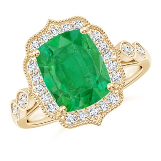 Cushion Rectangular AA Emerald