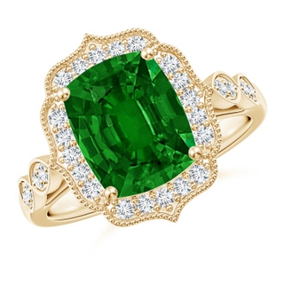 Cushion Rectangular AAAA Emerald