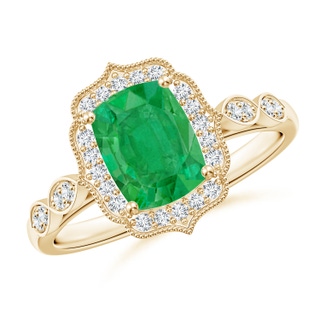 Cushion Rectangular AA Emerald