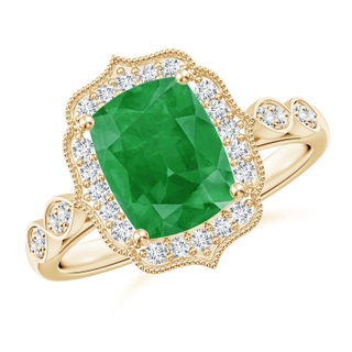 Cushion Rectangular A Emerald