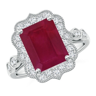 Emerald Cut A Ruby
